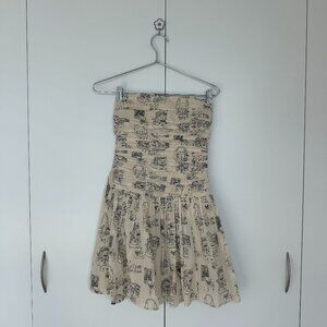 A&F Abercrombie and Fitch Emerson Drop-Waist Mini Dress